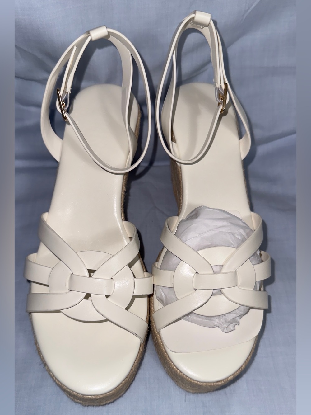Womens Open Toe Strappy Wedge Espadrilles Sandals-9